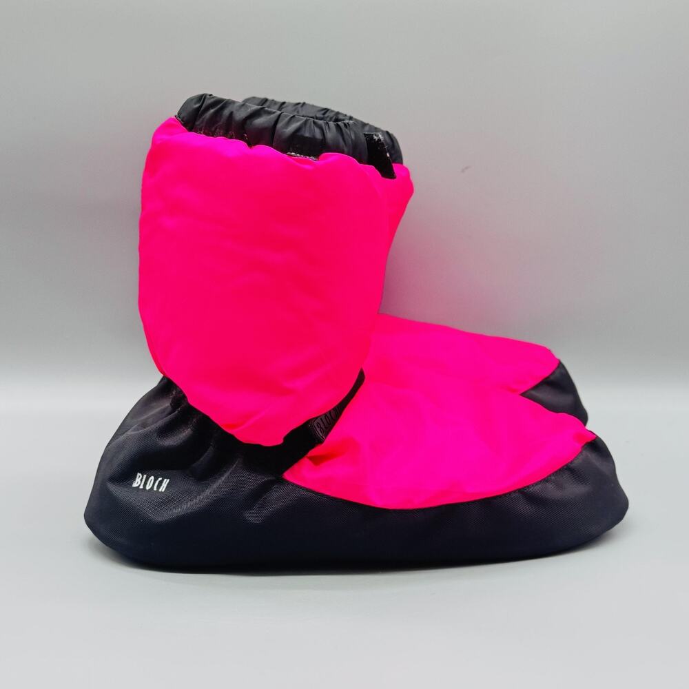 Bloch Irina & Max Boots Womens Large Pink Black Ballet Insulated Warm Up Dance